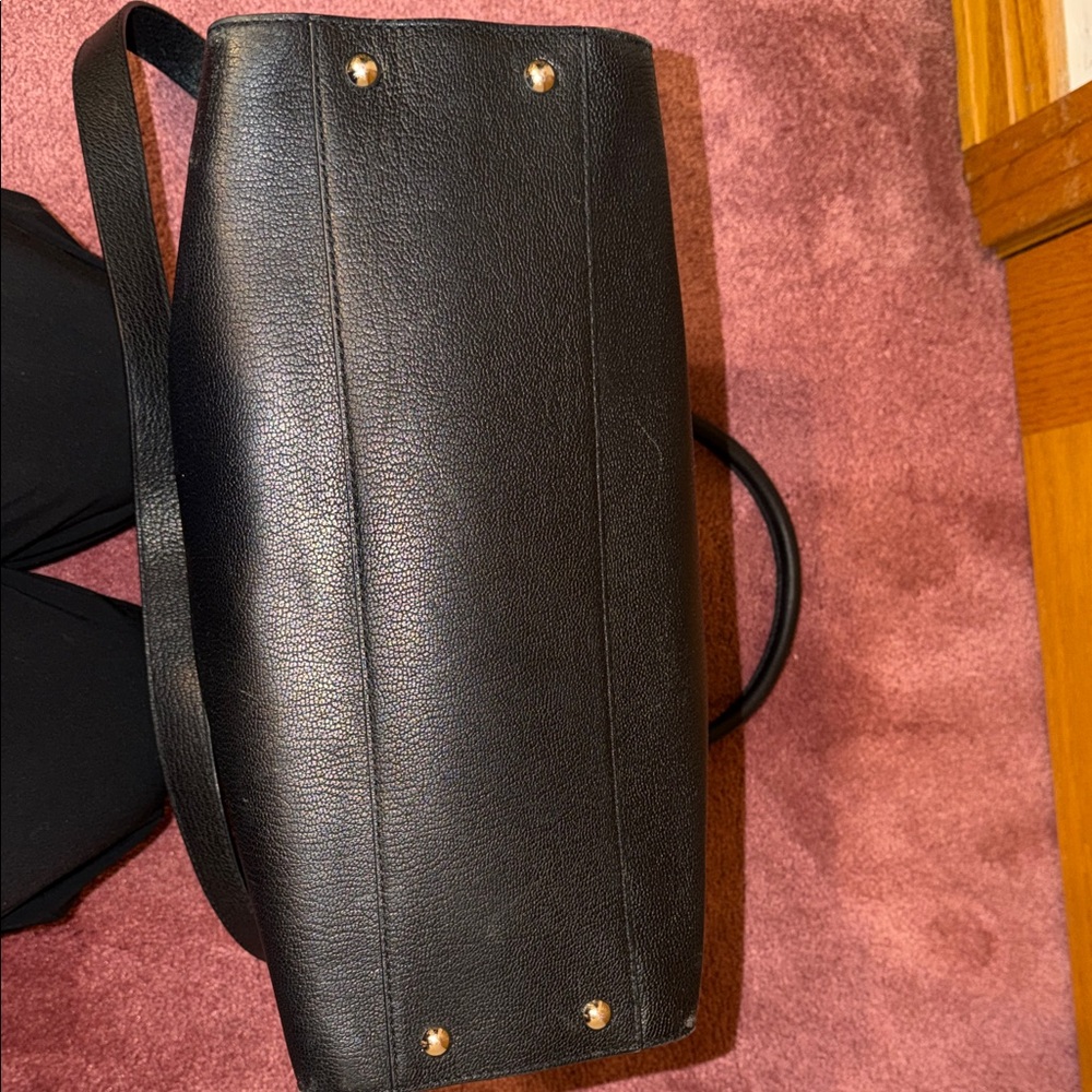 Michael Kors Black Shoulder Bag with Silver Accents - Picture 8 of 12